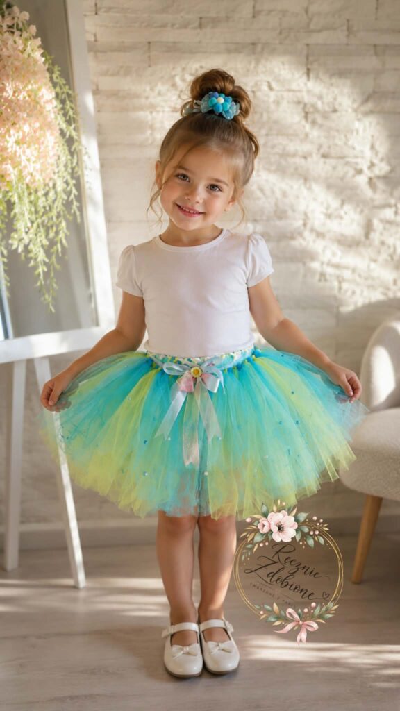 tutu turkusowa bajeczna